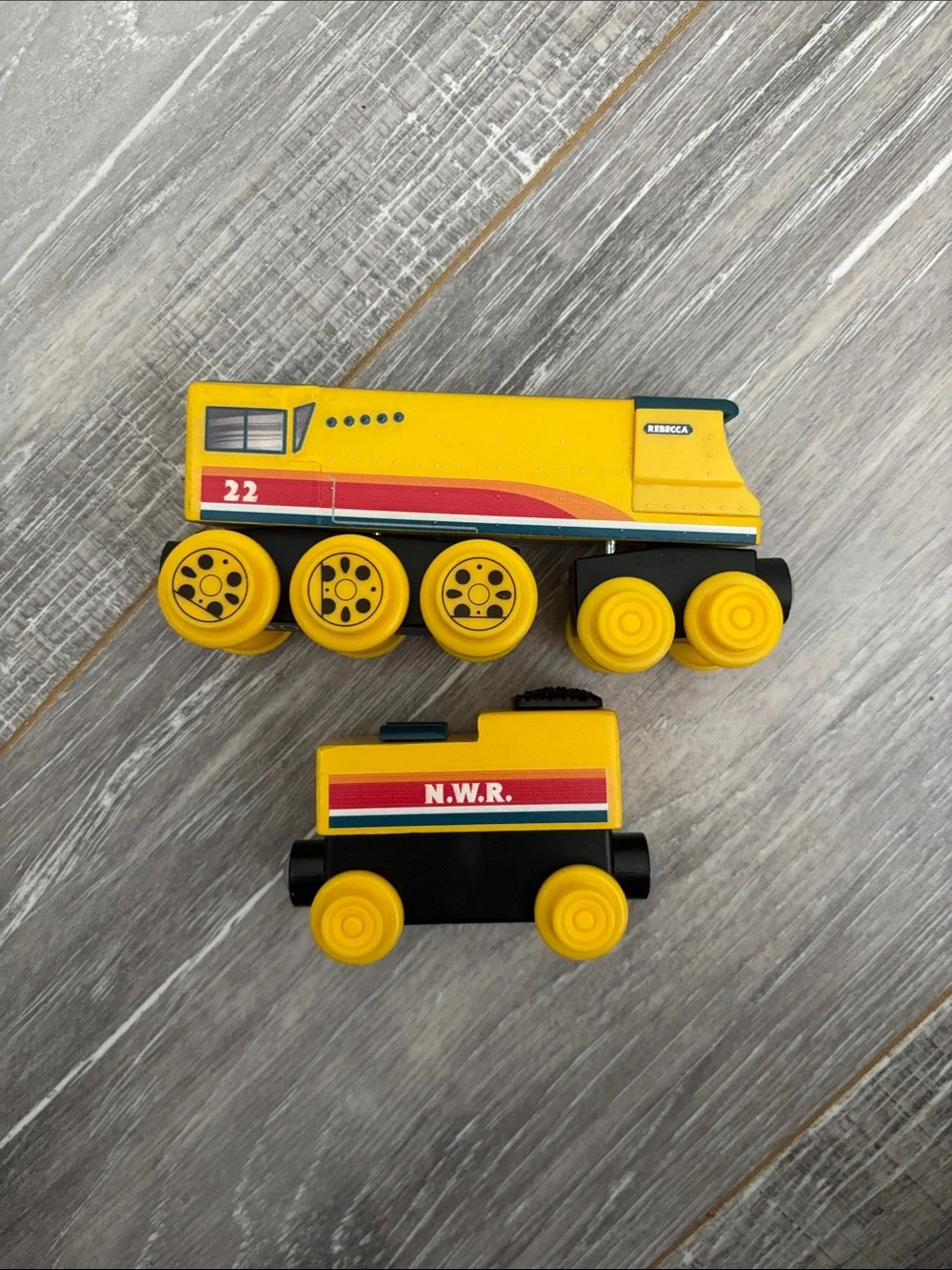 HTF 2020 Wooden Rebecca and Tender - Thomas & Friends